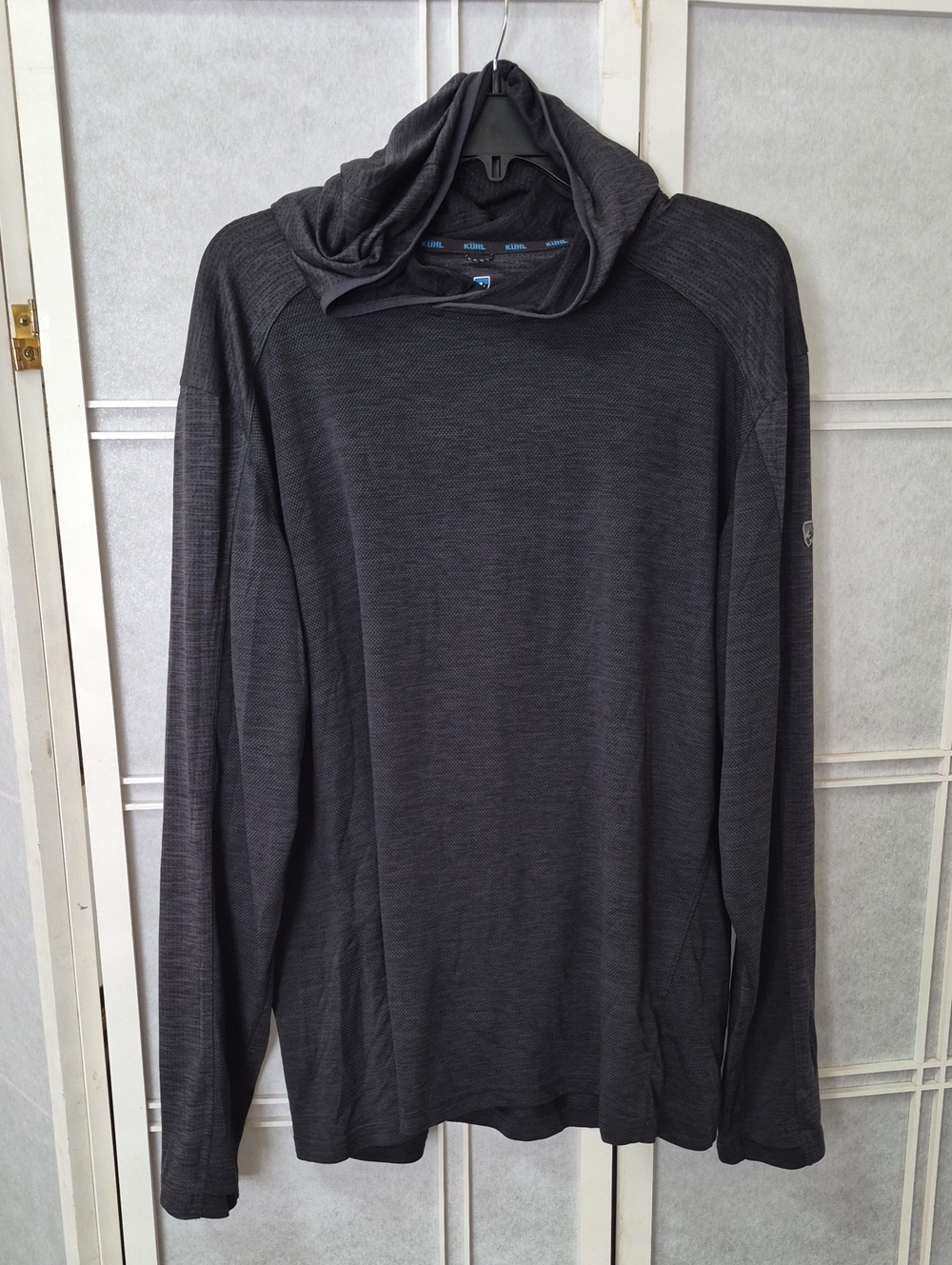 Kuhl Men's Hooded Long-Sleeve Shirt - Dark Gray